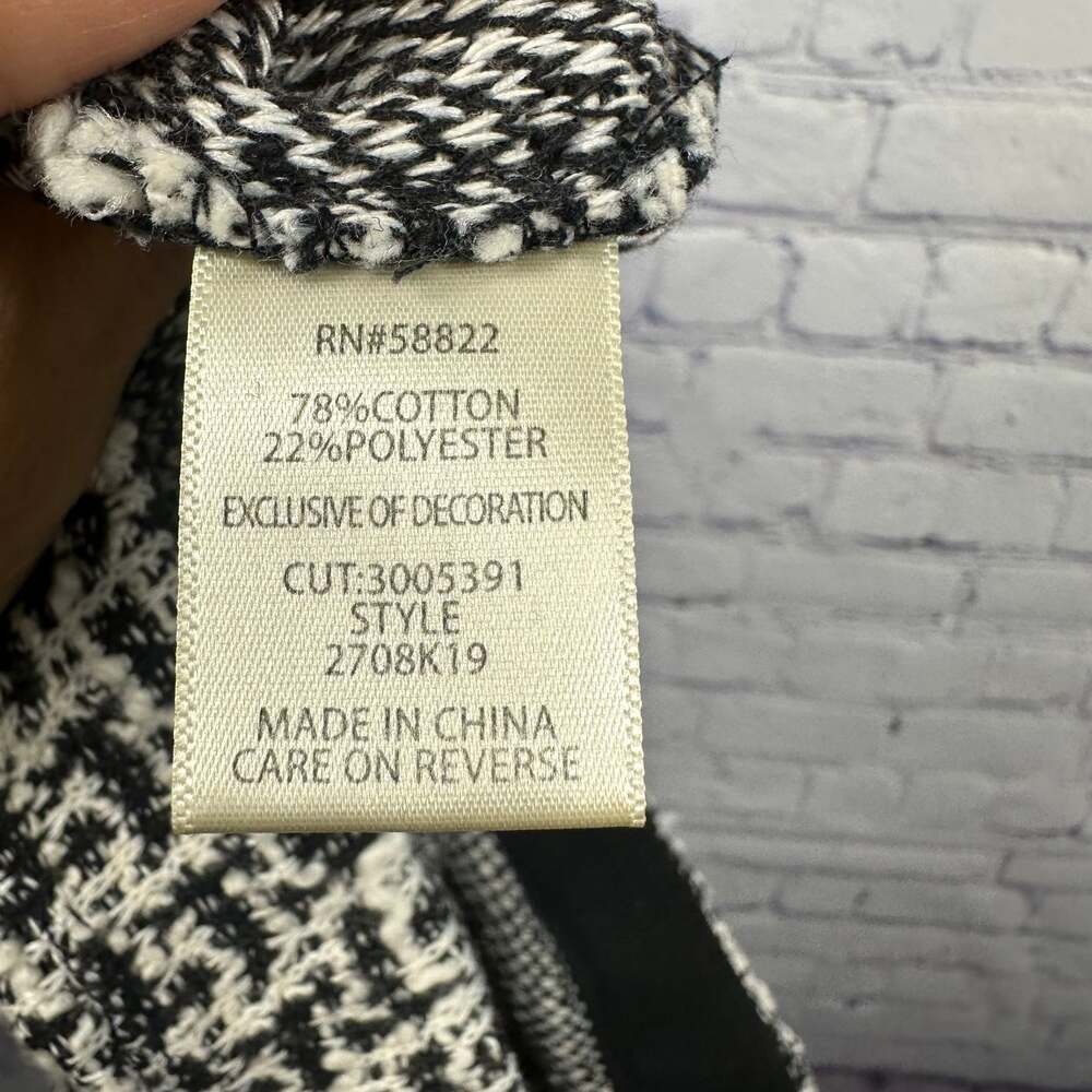 Max Studio NWT Black White Tweed Mini Skirt Size XS - Picture 8 of 9